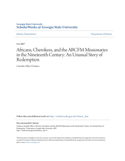 An Unusual Story of Redemption - ScholarWorks @ Georgia State