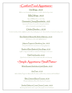 Comfort Food Appetizers