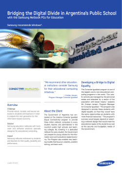 Bridging the Digital Divide in Argentina`s Public School