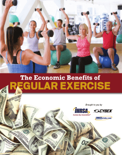 Economic Benefits of Regular Exercise