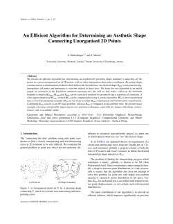 An Efficient Algorithm for Determining an Aesthetic Shape