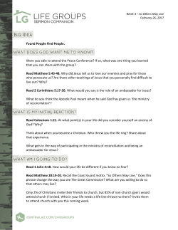 Found People Find People. Were you able to attend the Peace