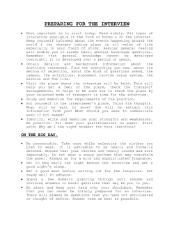 Interview Techniques