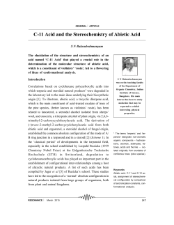 C-11 Acid and the Stereochemistry of Abietic Acid