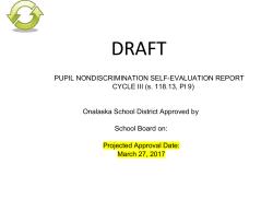 PUPIL NONDISCRIMINATION SELF