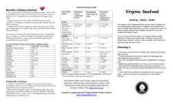 the Virginia Seafood Brochure