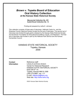 Brown v. Topeka Board of Education Oral History Collection