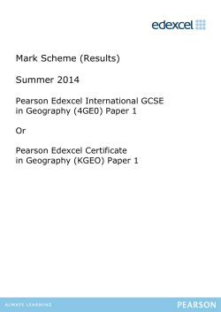 Mark Scheme - Edexcel