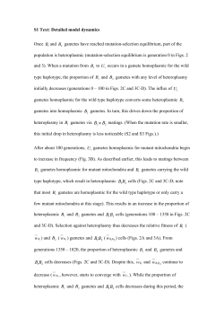 S1 Text: Detailed model dynamics Once B1 and B2 gametes have
