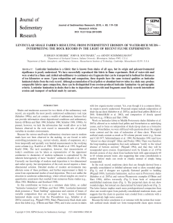 lenticular shale fabrics resulting from intermittent erosion of water