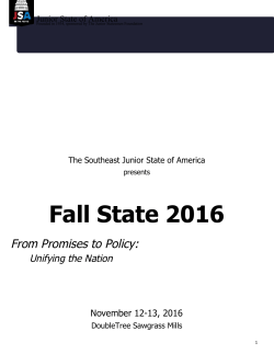 Fall State 2016 - Junior State of America