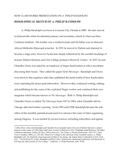 biographical sketch of a. philip randolph