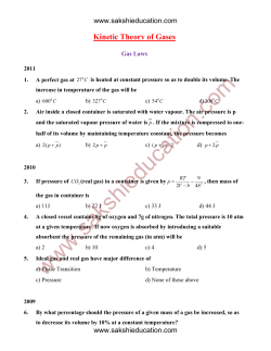 Kinetic Theory of Gases