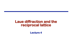 Laue diffraction and the reciprocal lattice