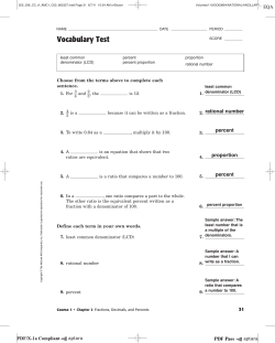 Family Math Vocabulary Practice2
