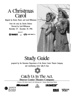A Christmas Carol - Denver Center for the Performing Arts