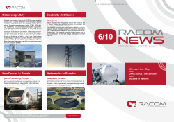 New Partner in Russia Meteorology, Italy Electricity