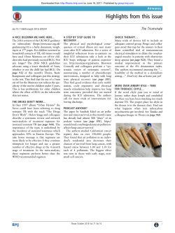 Highlights from this issue