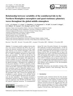 Relationship between variability of the semidiurnal tide