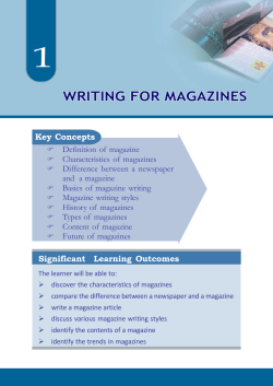 Journalism - SCERT Kerala