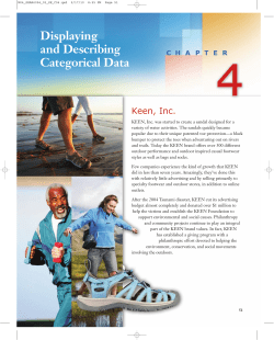 Displaying and Describing Categorical Data