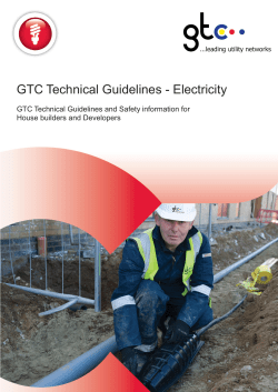 GTC Technical Guidelines - ELECTRICITY GE-TGI-IG-0015