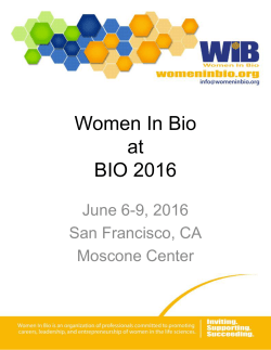 supporting WIB at BIO2016