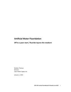 Artificial Water Fluoridation - COF-COF