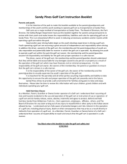 Youth Golf Cart Study Guide