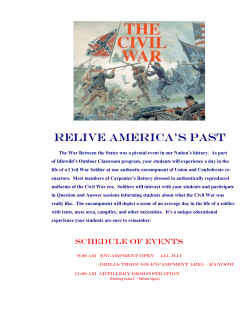 Civil War Living History Program