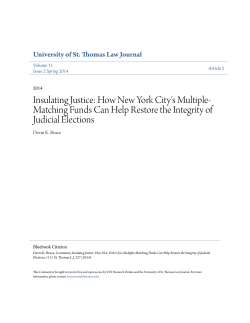 Insulating Justice: How New York City`s Multiple