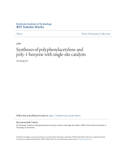 Syntheses of polyphenylacetylene and poly-1