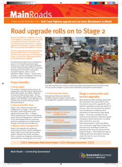 Gold Coast Highway upgrade and bus lanes