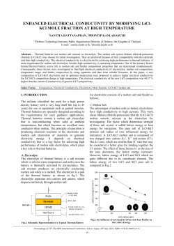 ENHANCED ELECTRICAL CONDUCTIVITY BY MODIFYING LiCl