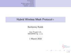 Hybrid Wireless Mesh Protocol+ - MUM
