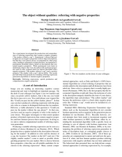 The object without qualities: referring with negative properties