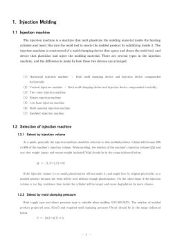1. Injection Molding
