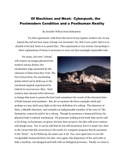 Of Machines and Meat - Athabasca University
