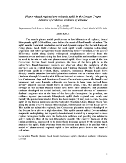 Plume-related regional pre-volcanic uplift in the Deccan Traps