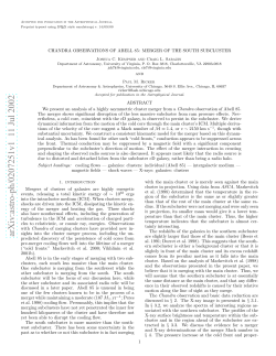 CHANDRA OBSERVATIONS OF ABELL 85: MERGER OF THE