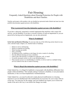 housing disability discrimination