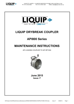 API 800 Series Manual