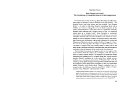 Kate Chopin`s At Fault: The Usefulness of Louisiana French for the