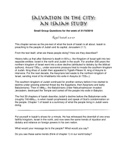 Isaiah 40 study - Narrabeen Baptist Church