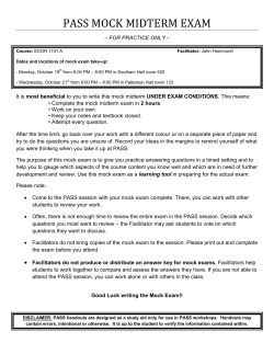 pass mock midterm exam