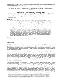 A WordNet-Based Near-Synonyms and Similar