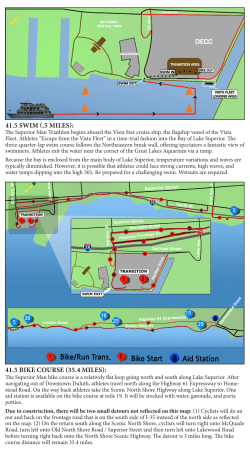 41.5 bike course (35.4 miles): 41.5 swim (.5 miles)