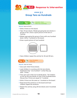 Group Tens as Hundreds