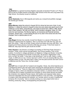 Alumni News - Dutchess Day School