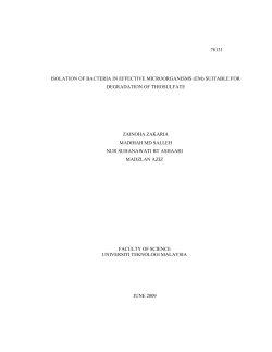 78131 isolation of bacteria in effective microorganisms (em) suitable